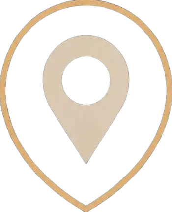 Location pin icon inside a heart outline