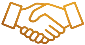 Two hands shaking in a business agreement